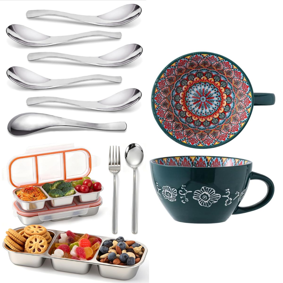 6PC Soup Spoons, $6+ | 2PK SS Snack Containers, $7+ & More | Smart Savers