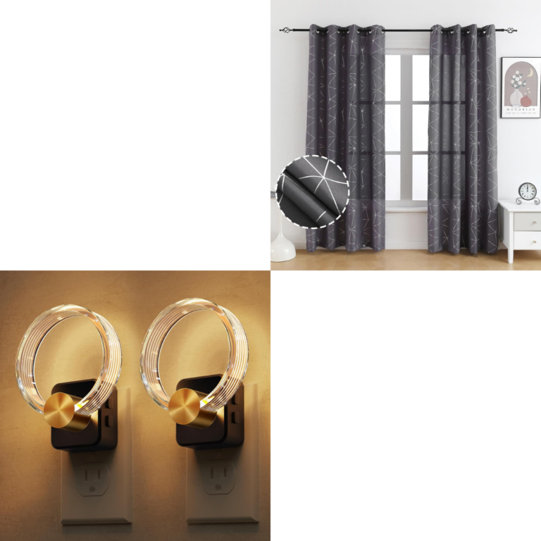 2-pack Dimmable LED Night Lights $7+ | 2-panels Geometric Curtains $4 ...