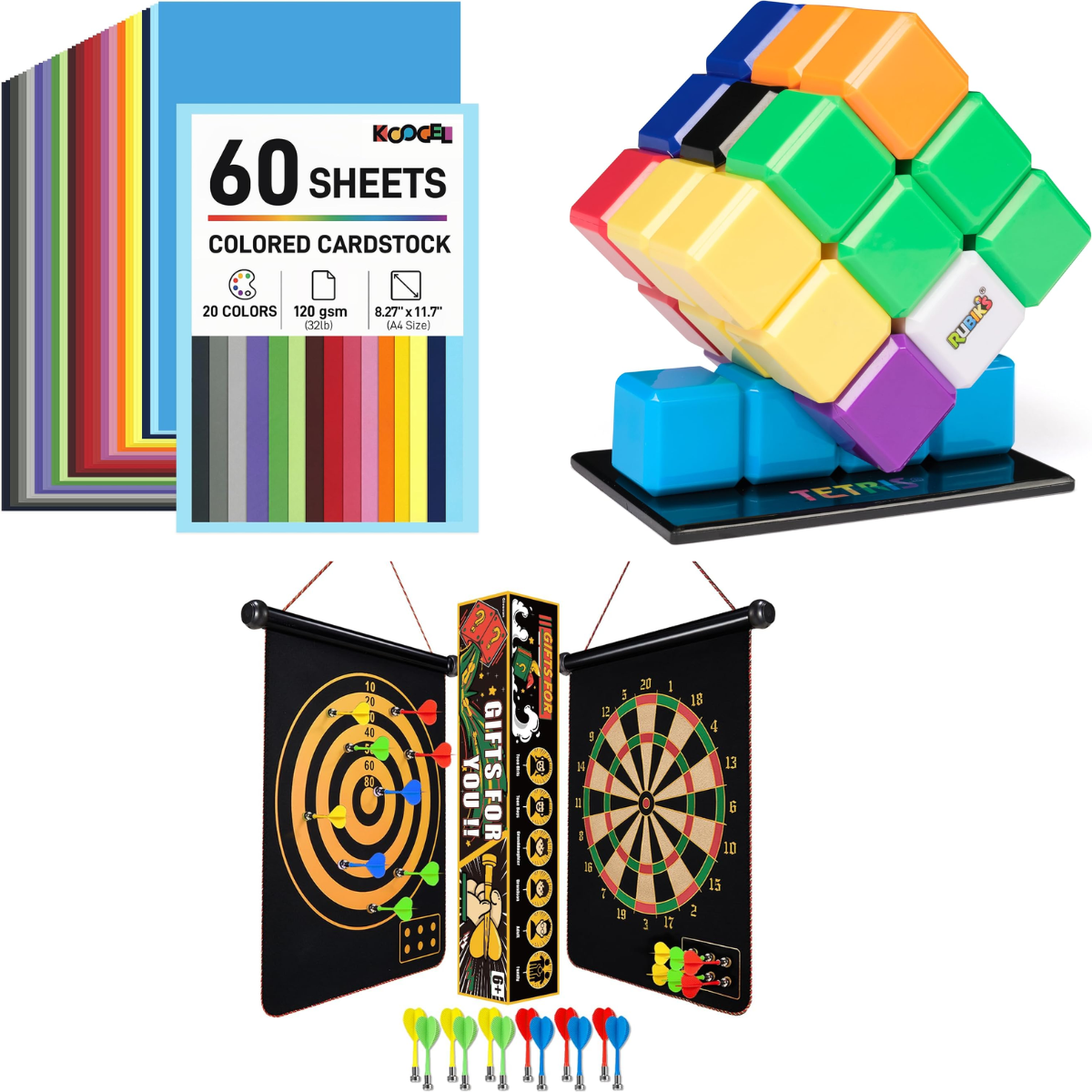 60 Sheets Craft Paper $3+ | Shapeshifting Puzzle Cube $7+