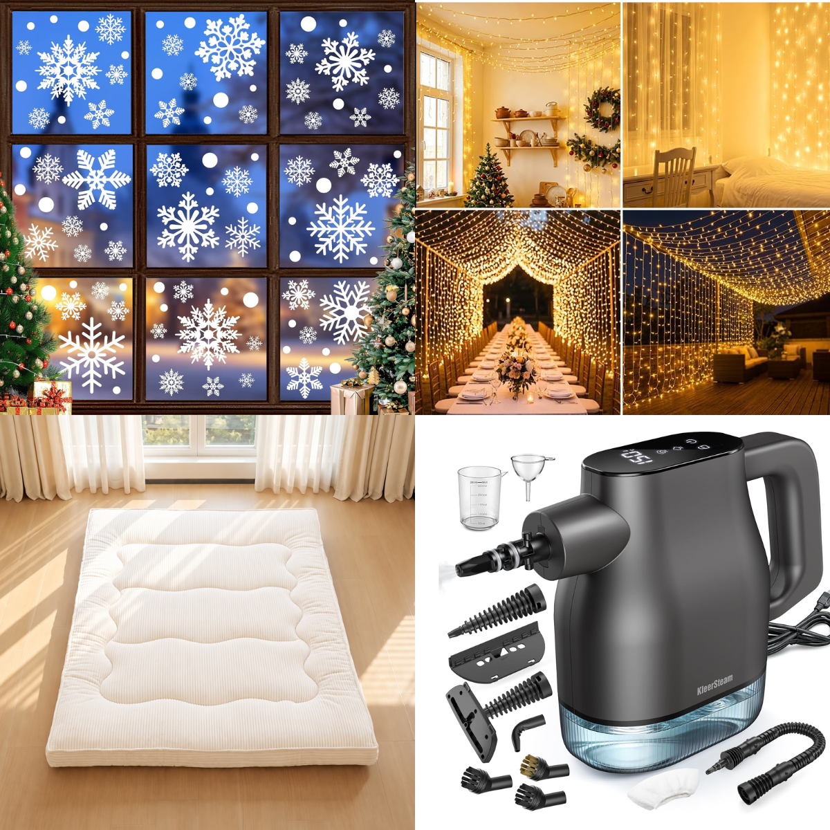 Window Letering Handheld Steam Cleaner $29+ | Christmas Window Decals $2+ | LED Fairy ...