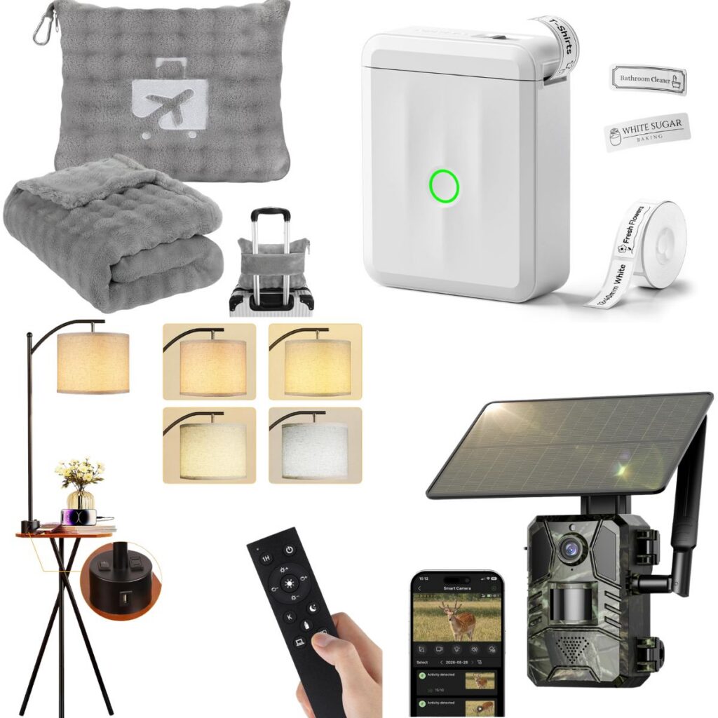 Mini label maker $9+| Cellular trail camera $29+| Travel blanket $18 ...
