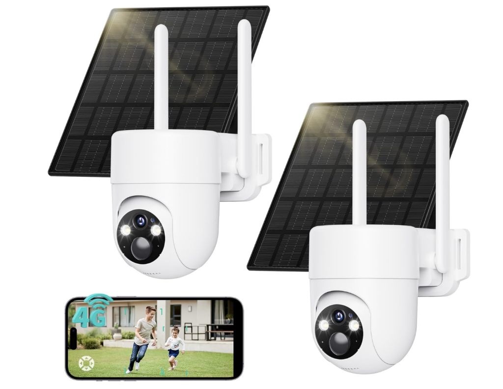 Solar garden statue $12+| 2 Pk Table lamps $39+| 2 Pk Cellular security ...