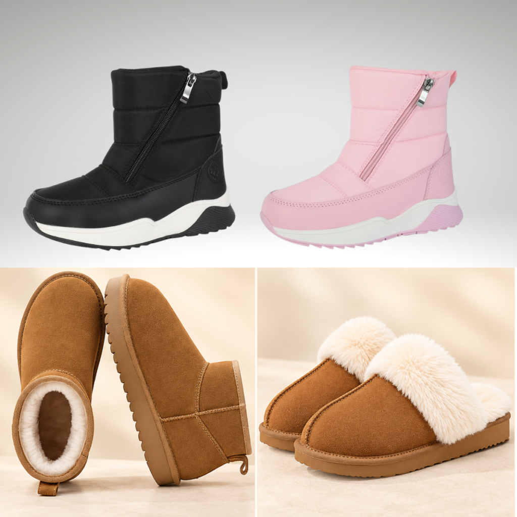 Snow boots, $21-24+ | House slippers, $7-9+ | Smart Savers